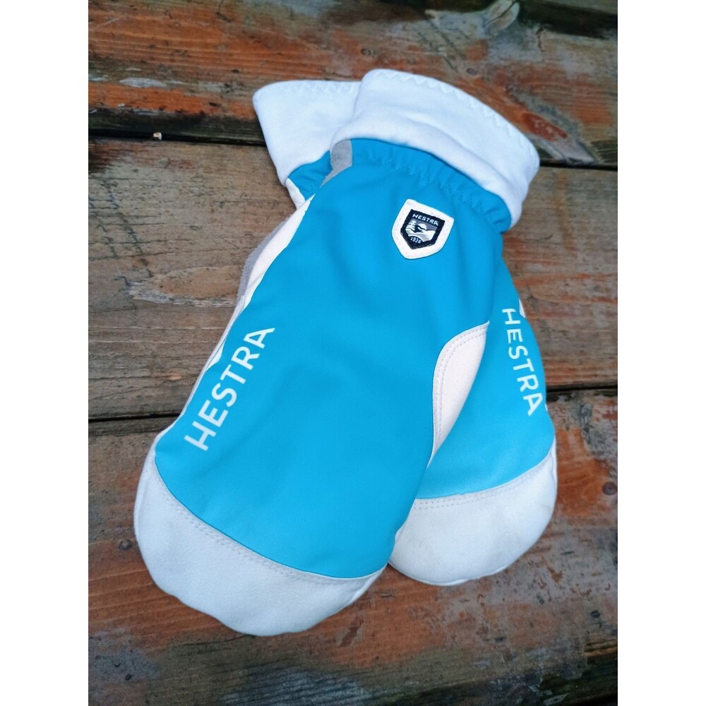 Hestra XC PrimaLoft Ladies Mittens Turquoise Size 8 Ski Snowboard
